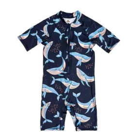 Mullido Swim Overall - Navy Whale