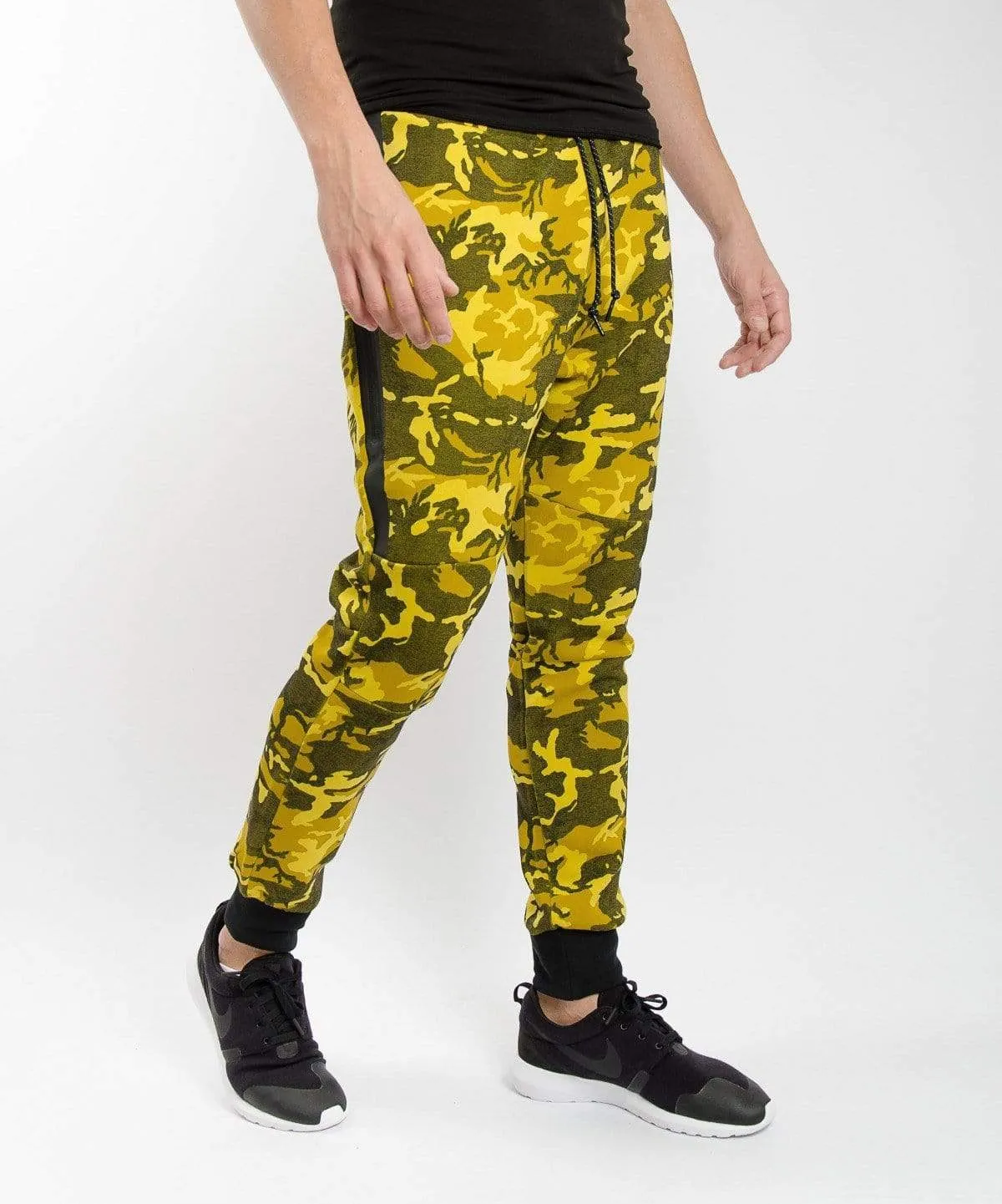 Nike Tech Fleece Pants Camo Yellow