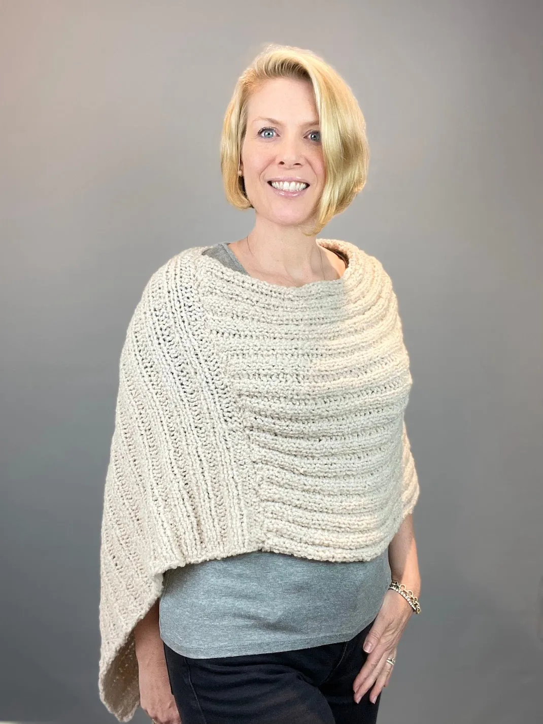 Nomad Bulky Poncho Knitting Kit | Berroco Nomad & Knitting Pattern (#69B)