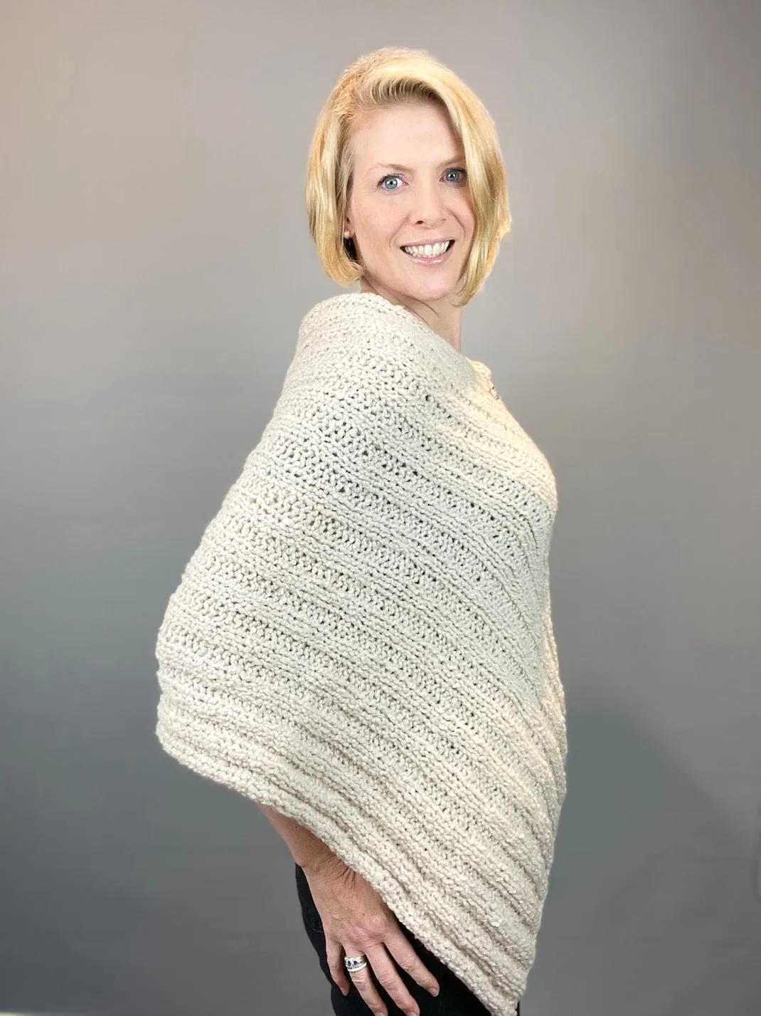 Nomad Bulky Poncho Knitting Kit | Berroco Nomad & Knitting Pattern (#69B)