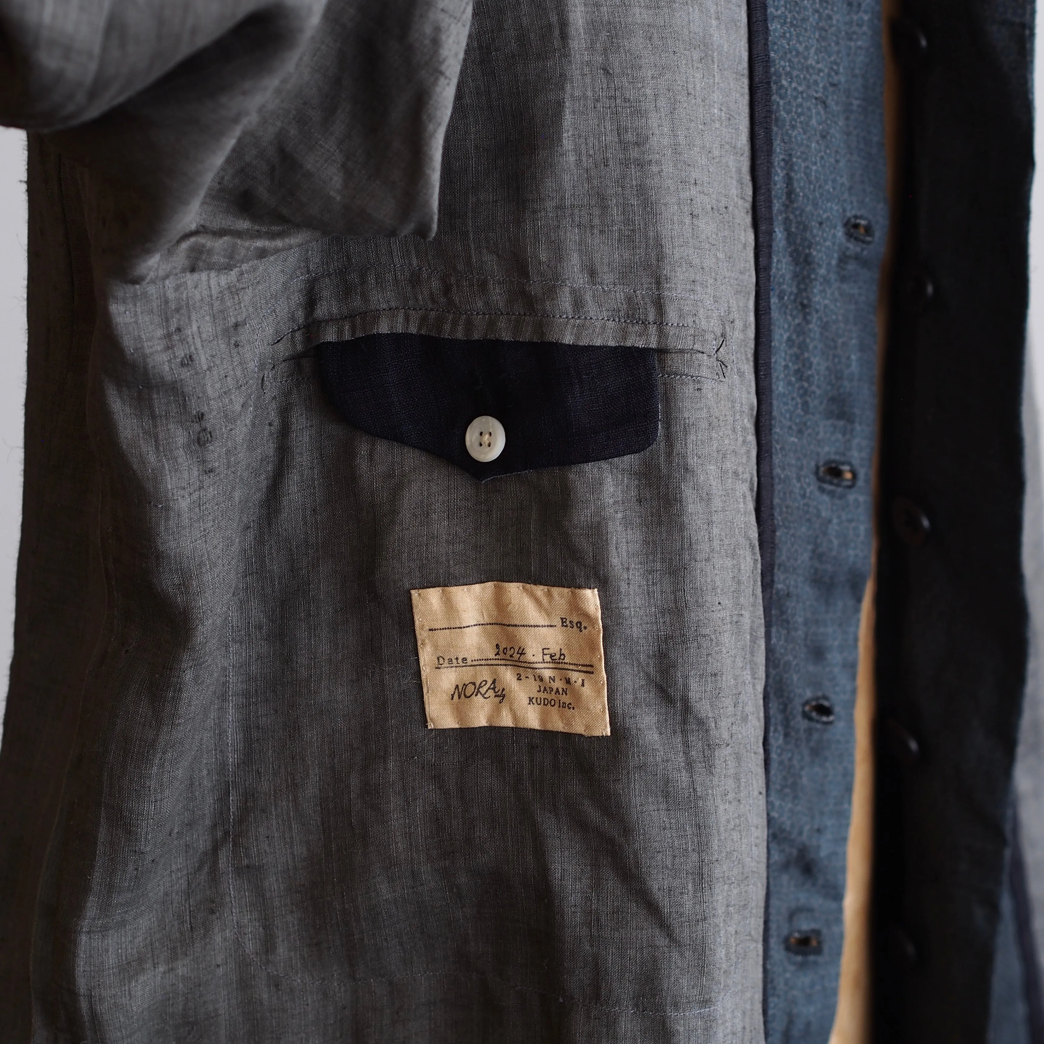 NORA JACKET~Japan old indigo linen fabric~