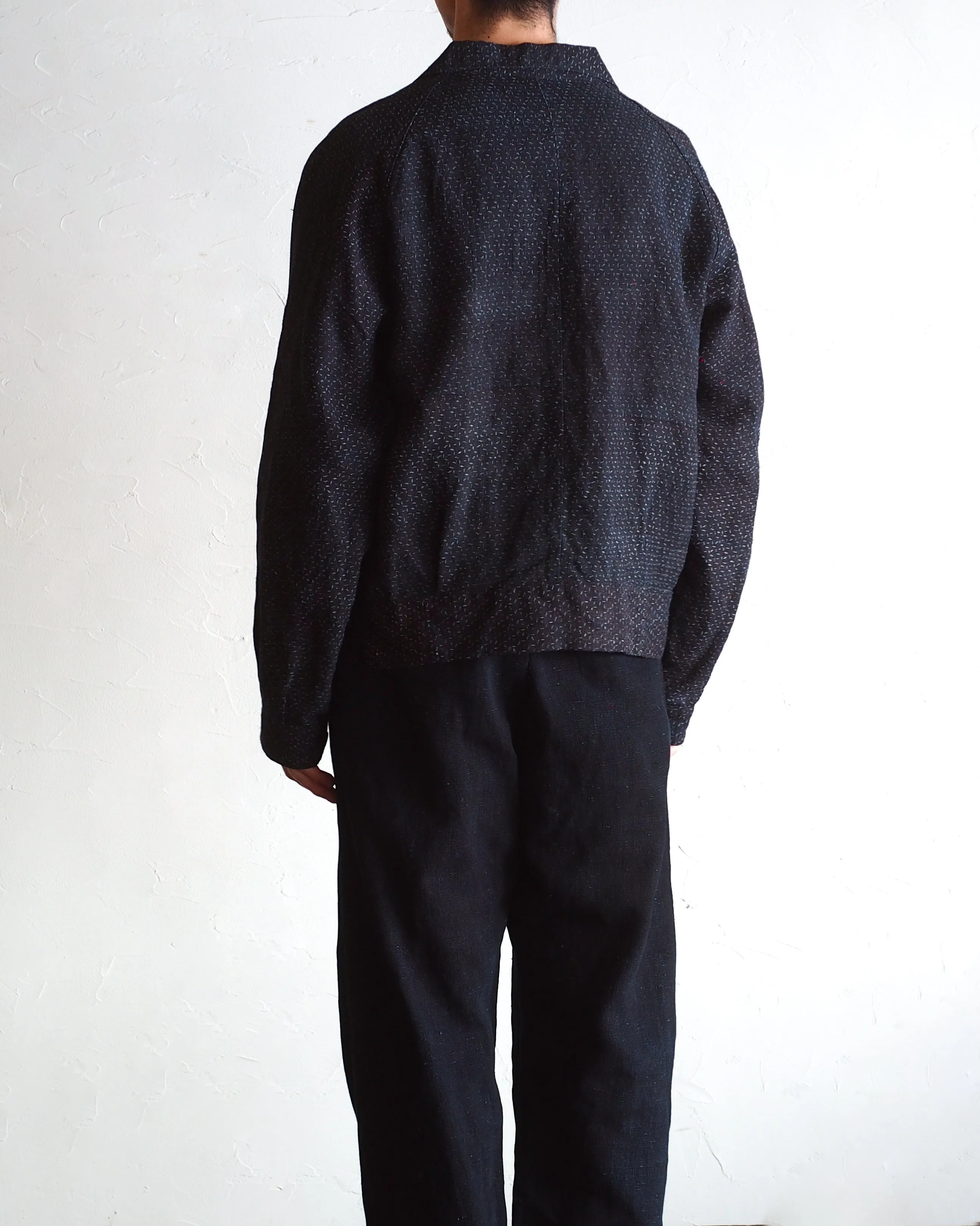 NORA SHORT JACKET~Japan old indigo ramie fabric~