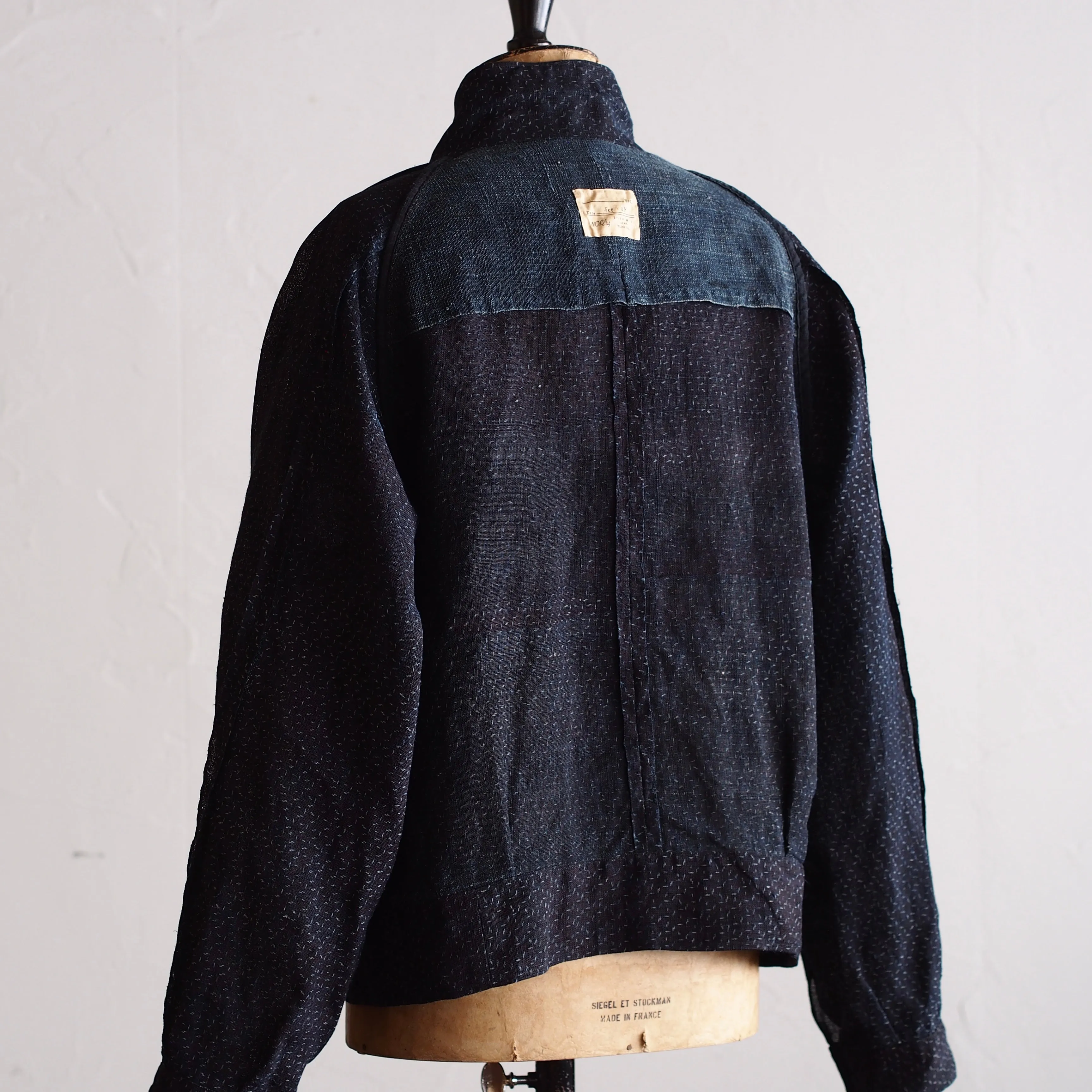 NORA SHORT JACKET~Japan old indigo ramie fabric~