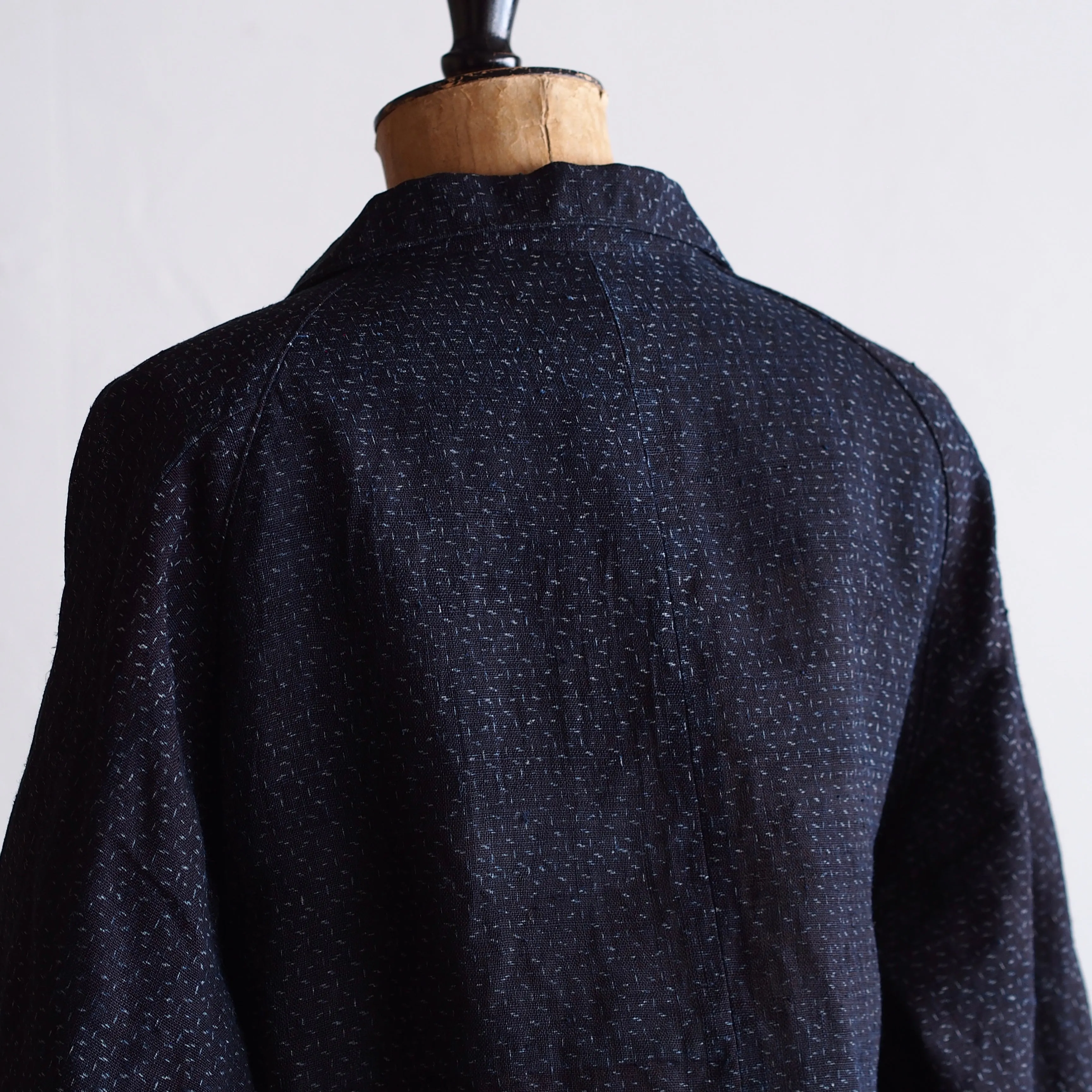 NORA SHORT JACKET~Japan old indigo ramie fabric~