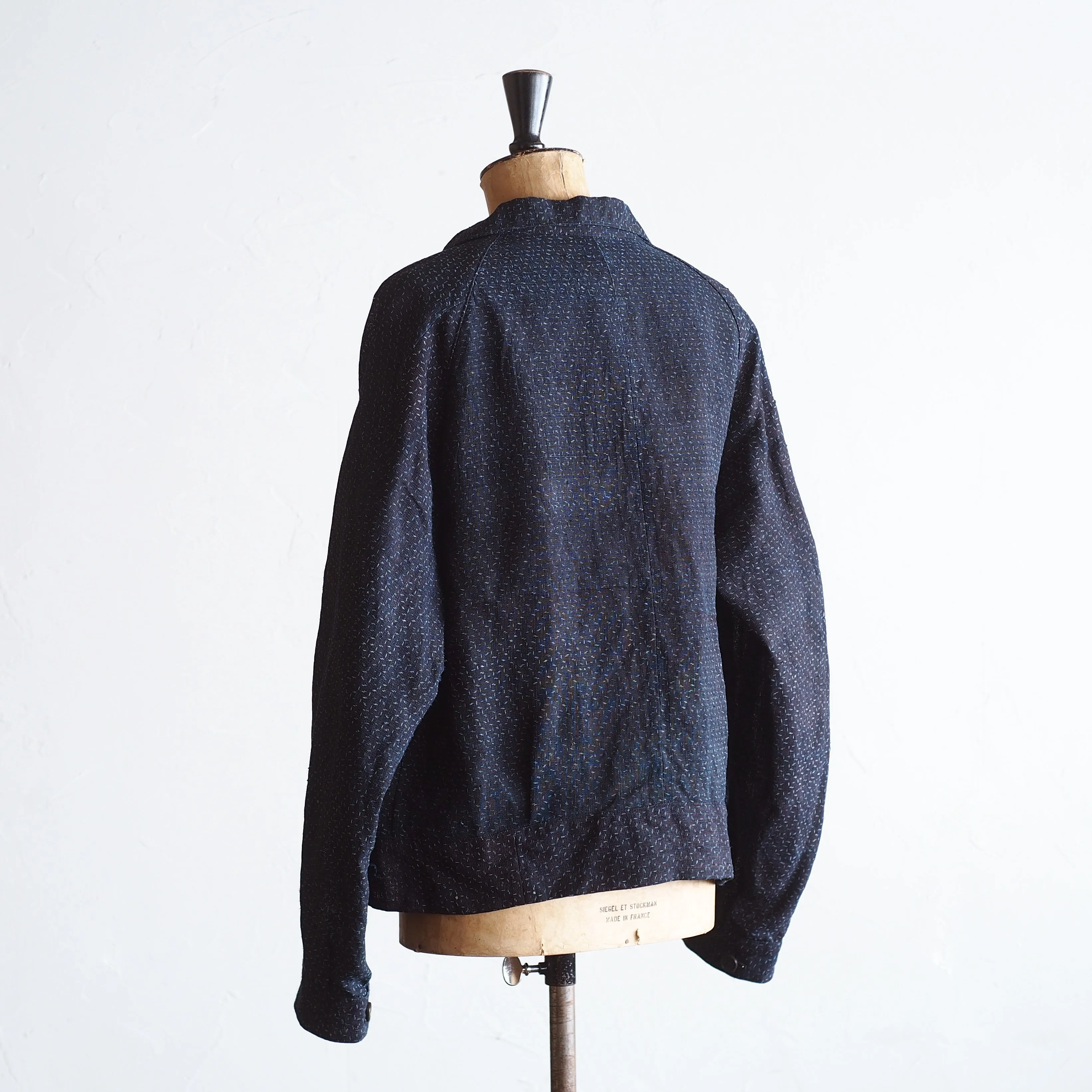 NORA SHORT JACKET~Japan old indigo ramie fabric~