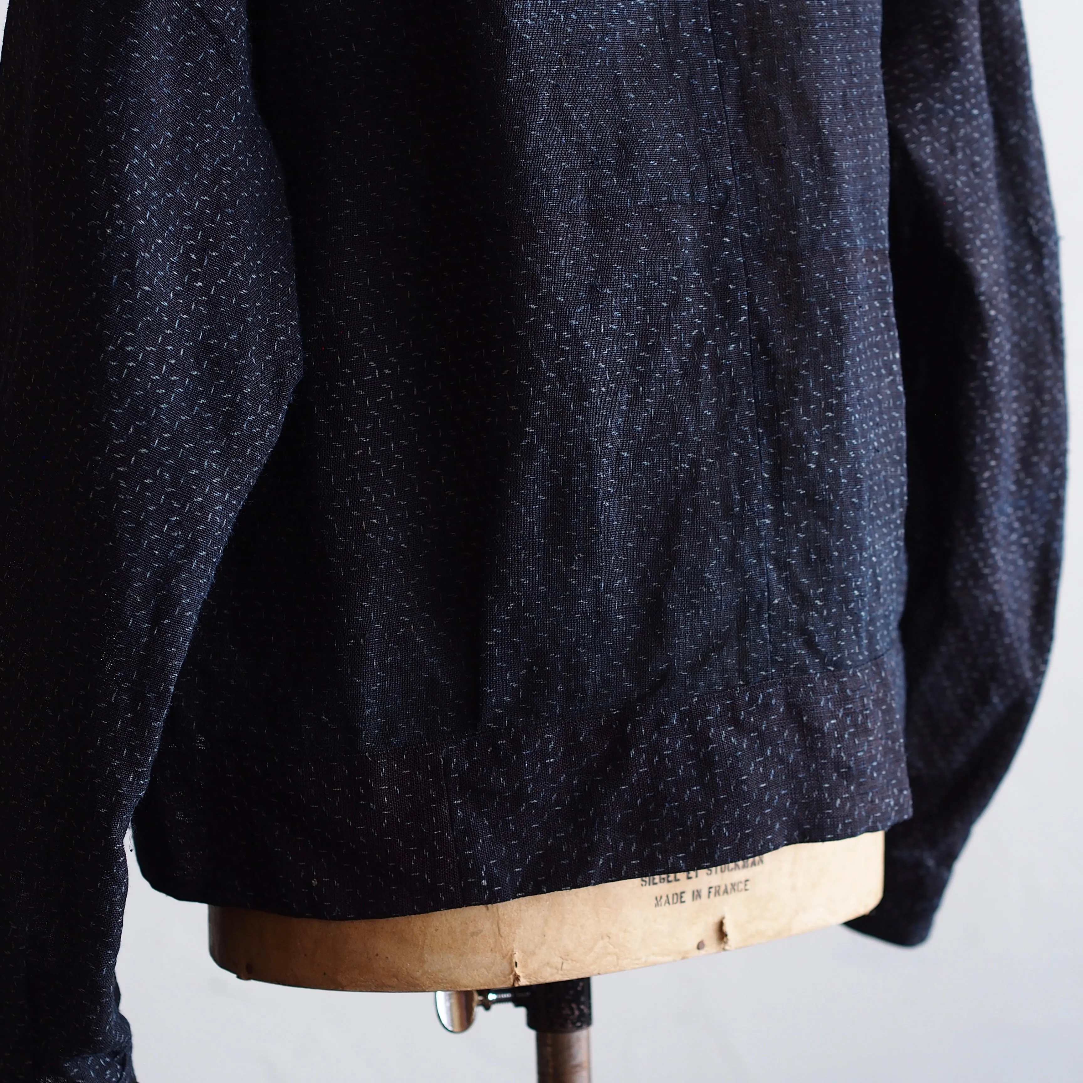 NORA SHORT JACKET~Japan old indigo ramie fabric~