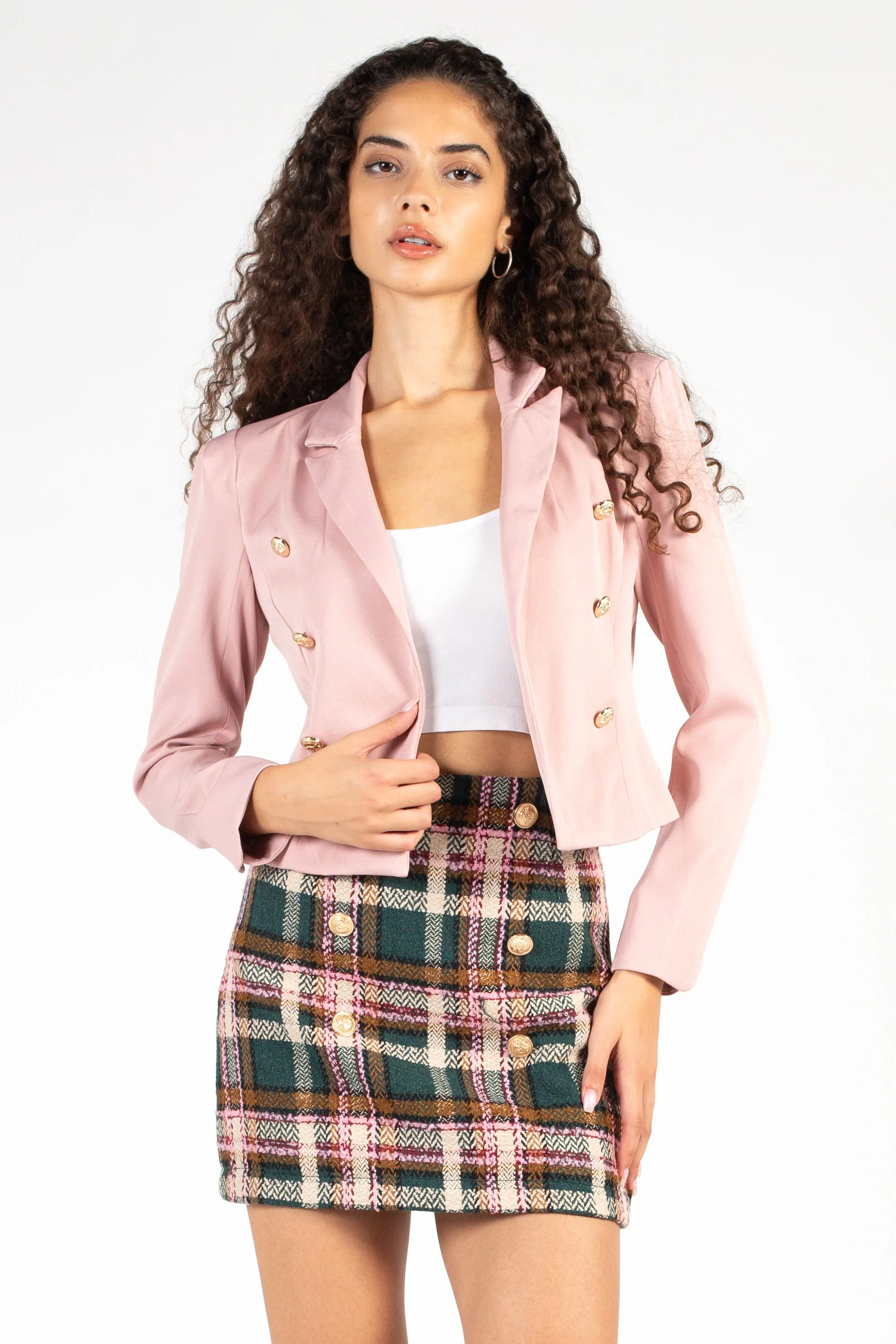 Nylah Open Cropped Jacket