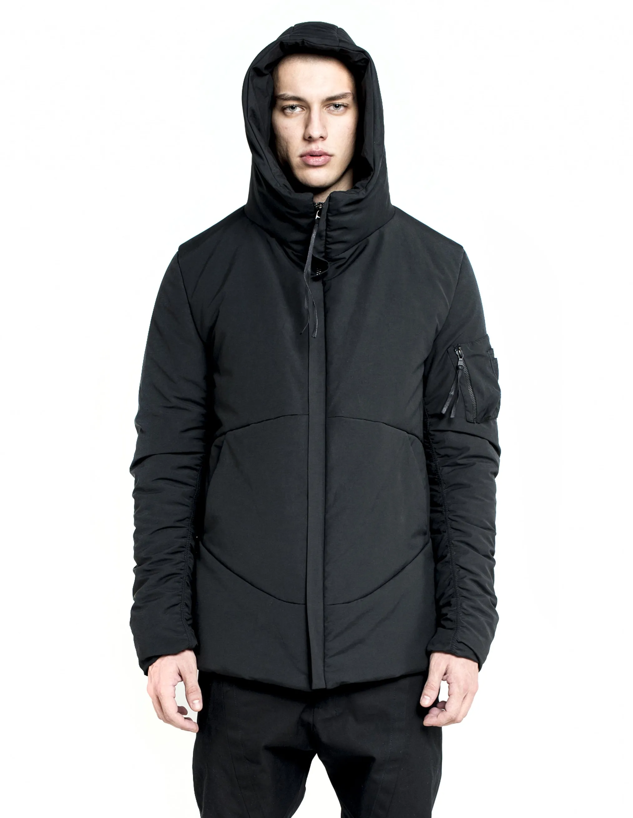 Patch-Pocket Hooded Jacket