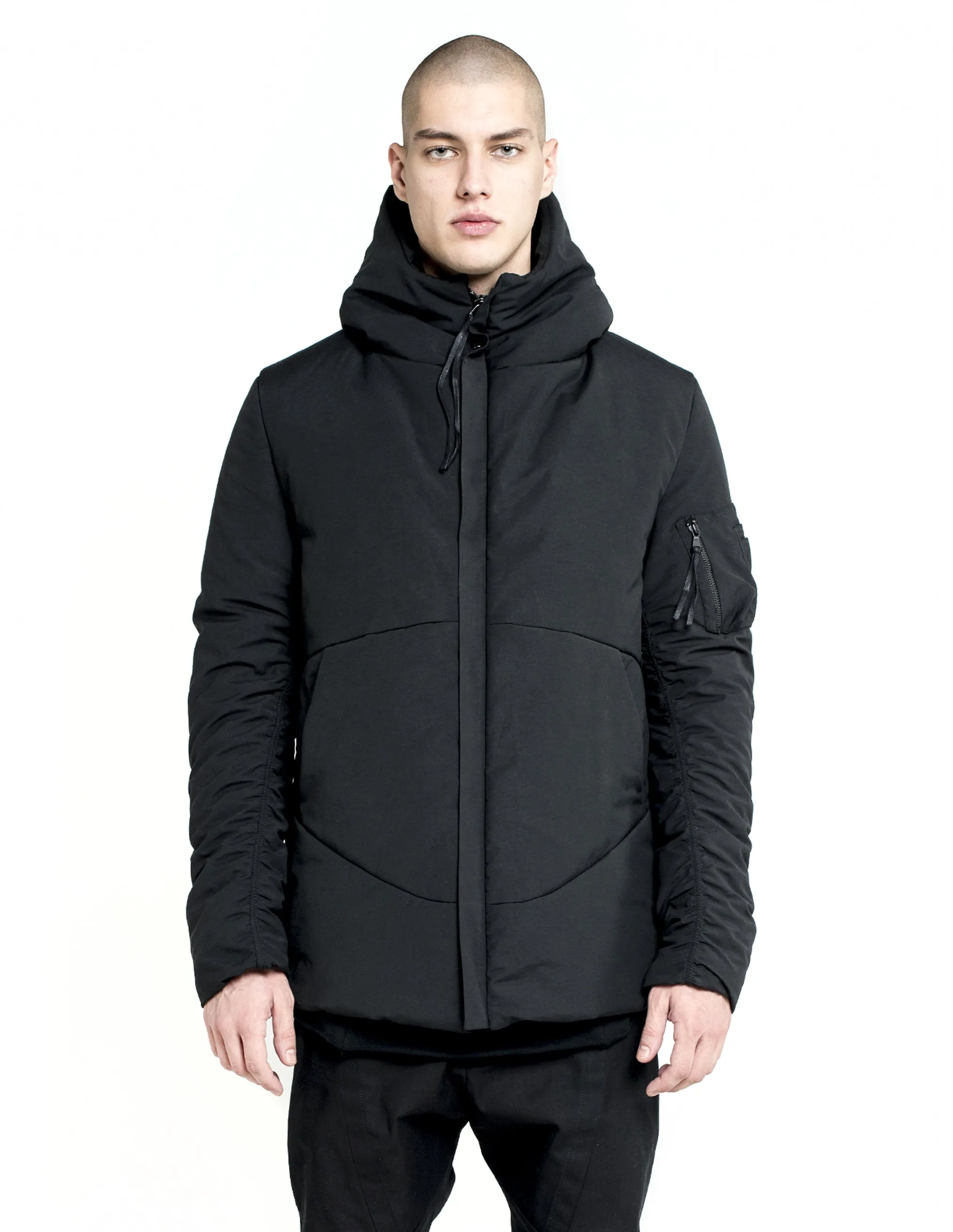 Patch-Pocket Hooded Jacket