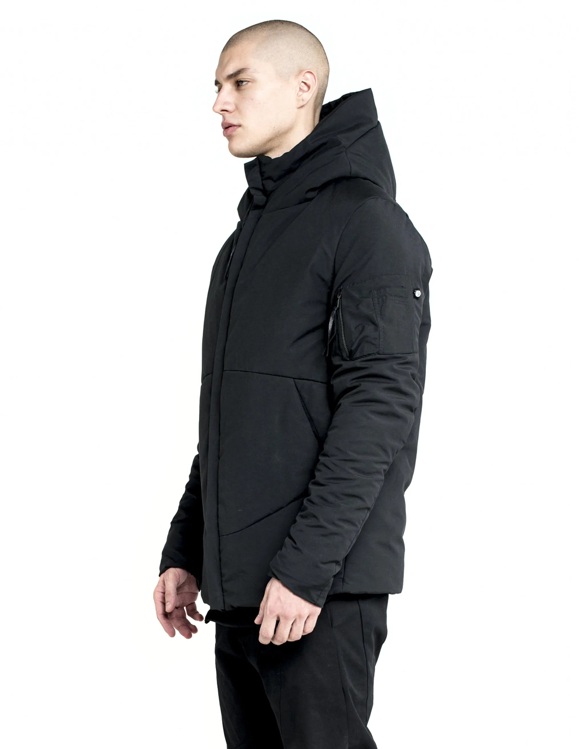 Patch-Pocket Hooded Jacket