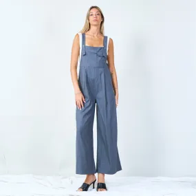 Pinstripe overall jumpsuit wholesale