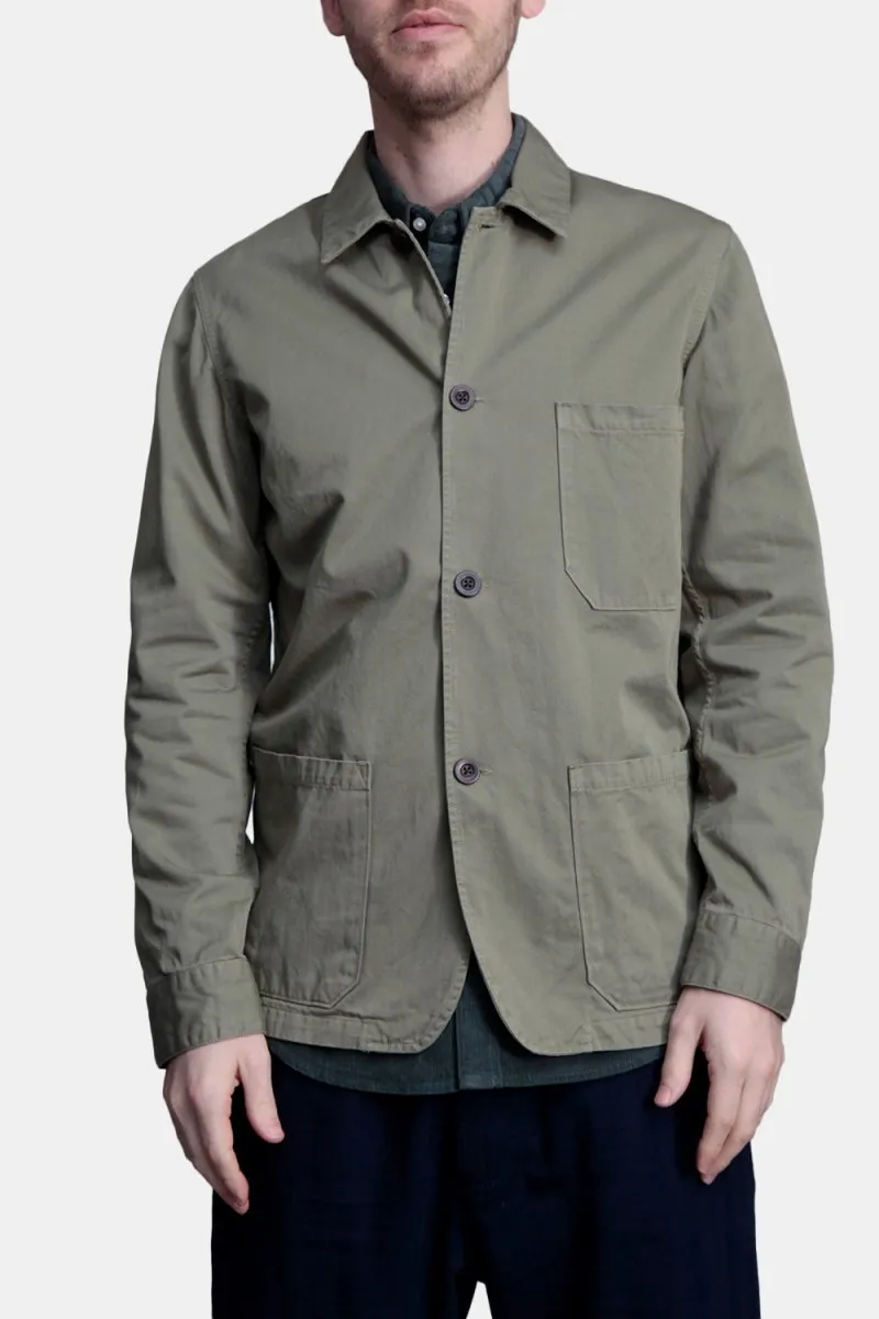 Portuguese Flannel Labura Chore Workwear Jacket (Olive)