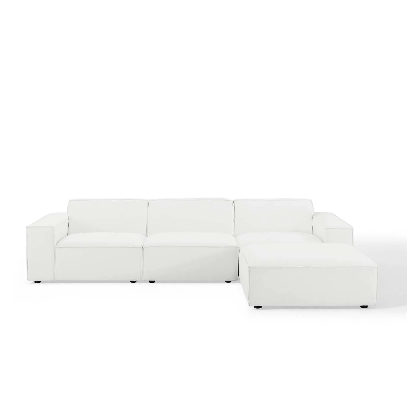 Restore 4-Piece Sectional Sofa White EEI-4113-WHI