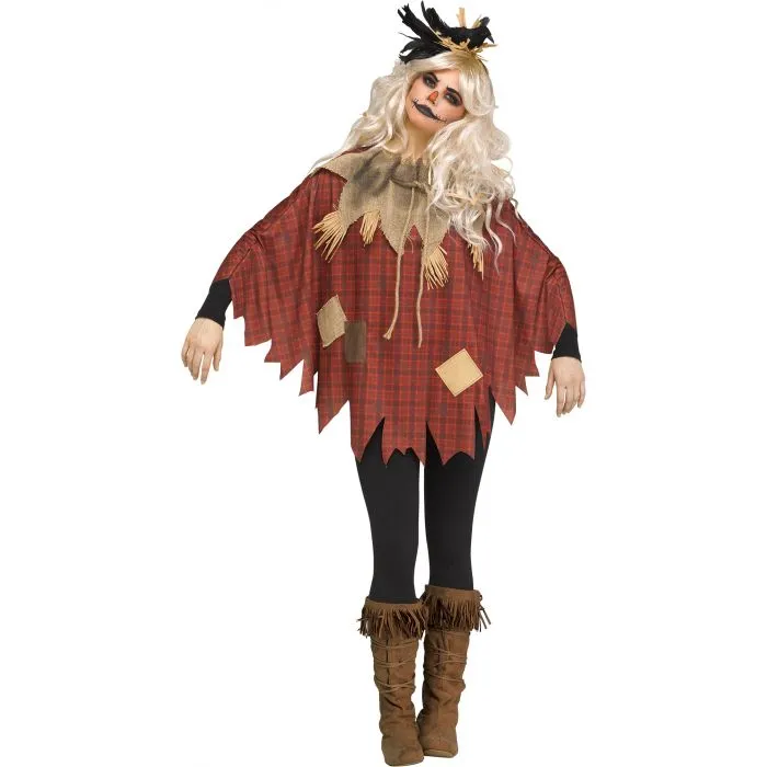 Scary Crow Poncho - Adult