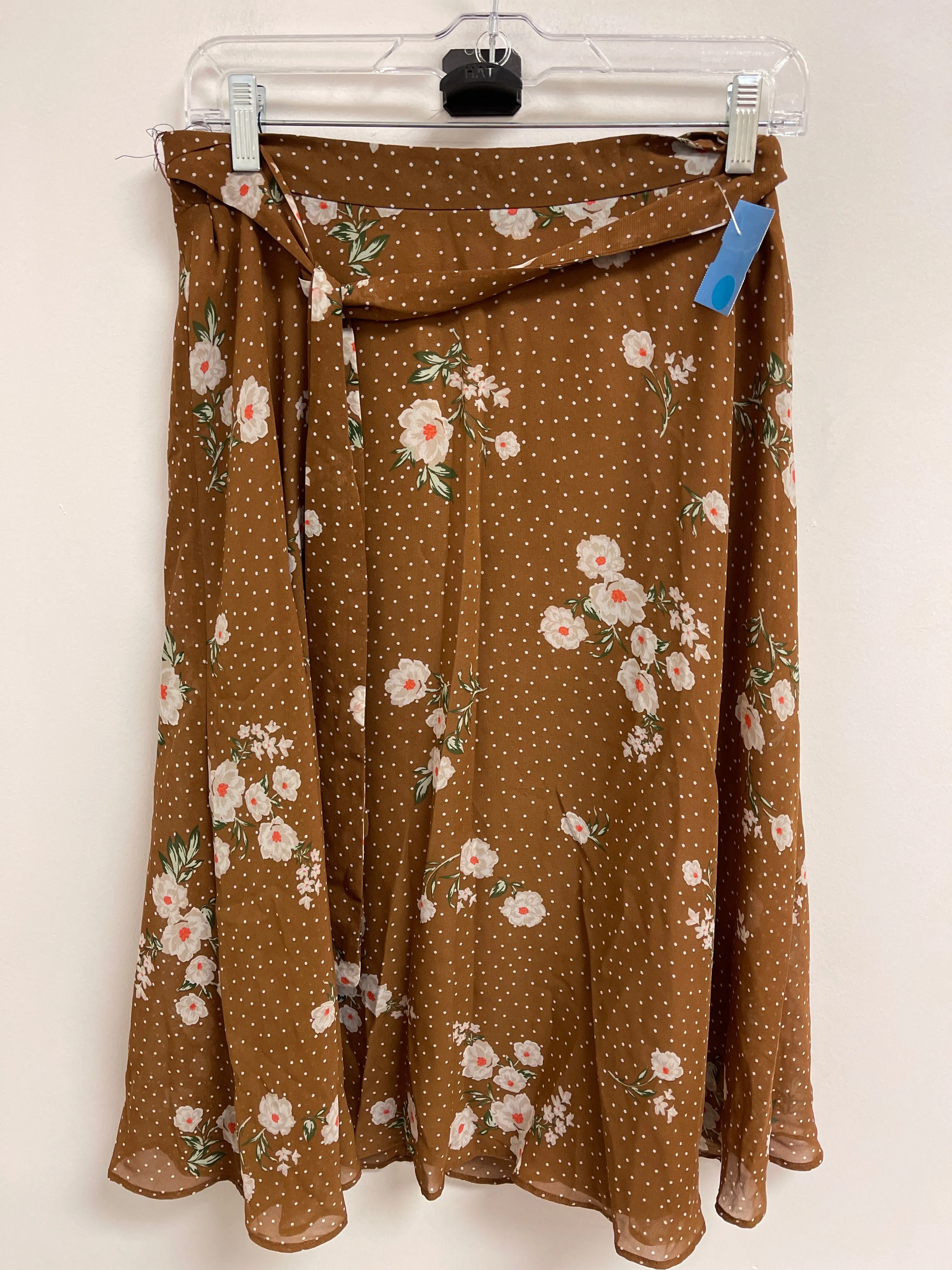 Skirt Midi By Ann Taylor In Brown, Size: S