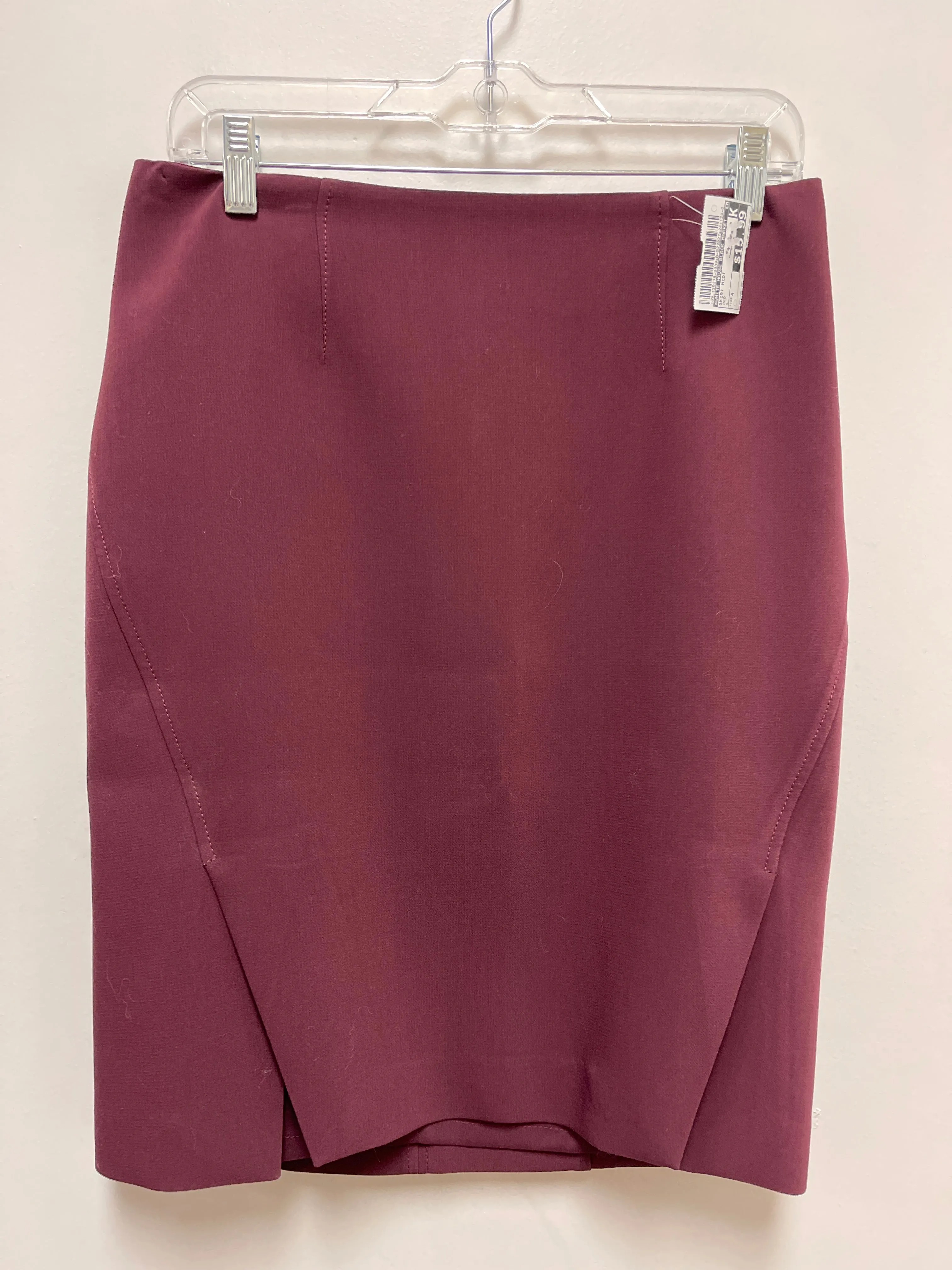 Skirt Midi By White House Black Market In Red, Size: 4