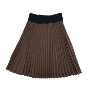 skirt midi knife pleat - earth