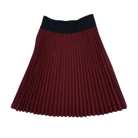 skirt midi knife pleat - indigo