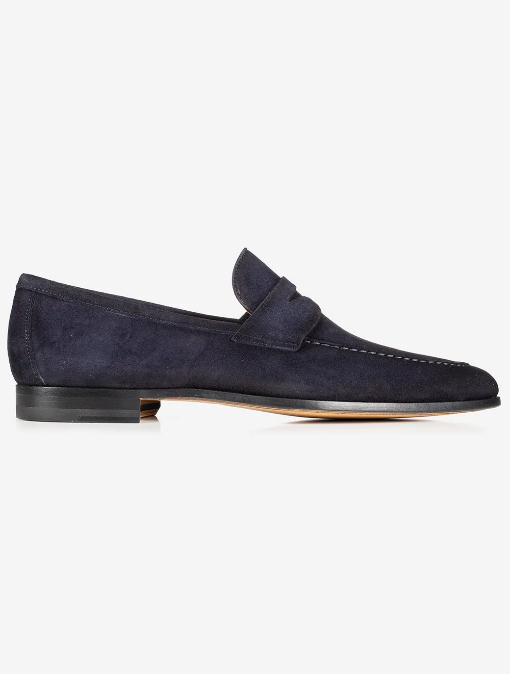 Suede Slip On Loafer Navy