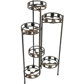 Sunnydaze 6-Tier Folding Plant Stand - 45"