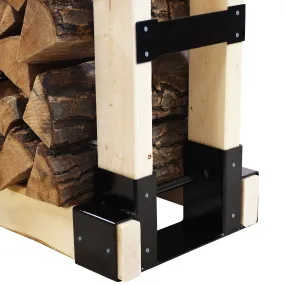 Sunnydaze Heavy-Duty Firewood Log Rack Brackets