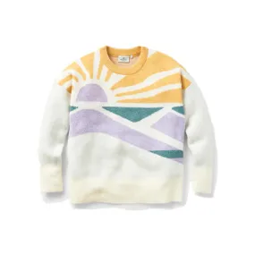 Sunsets Recycled Oversized Knitted Jumper - Marshmallow