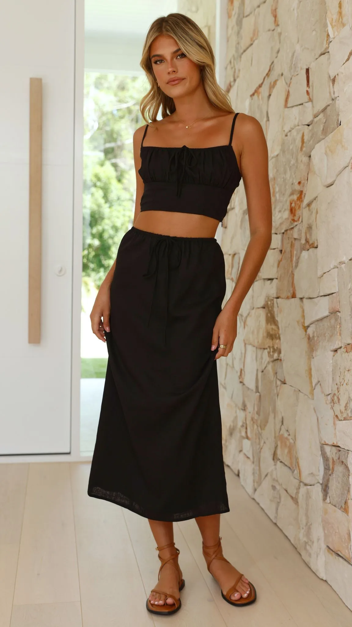 Tafari Crop Top - Black