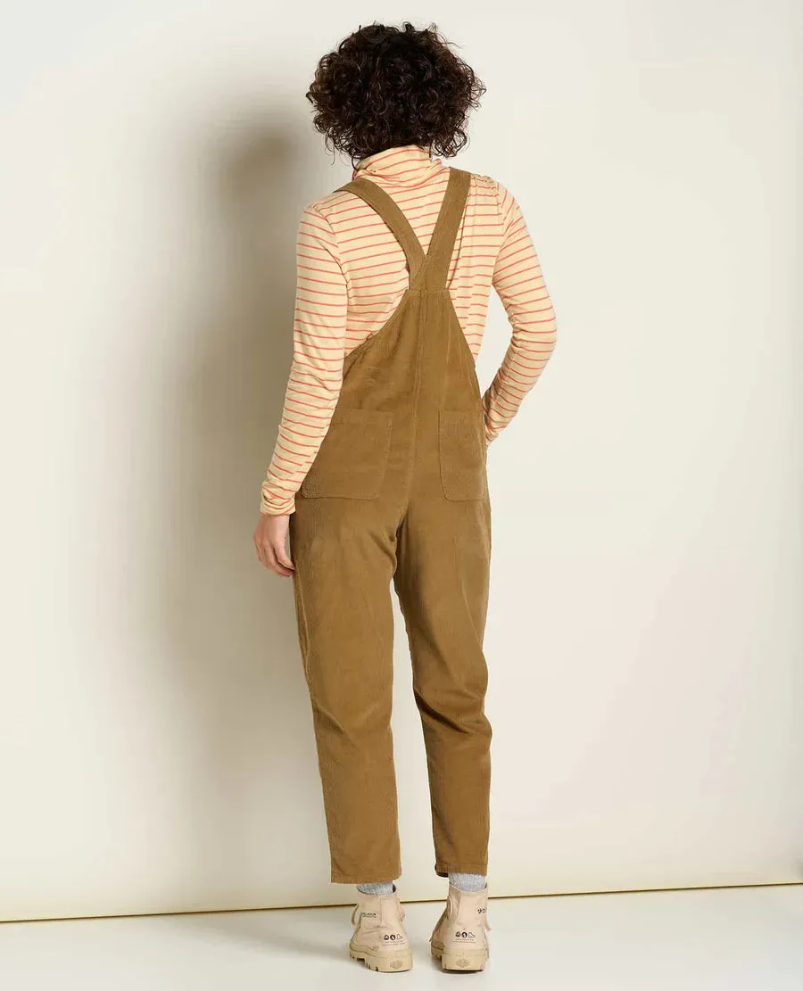 Toad & Co Scouter Cord Overall | Honey Brown