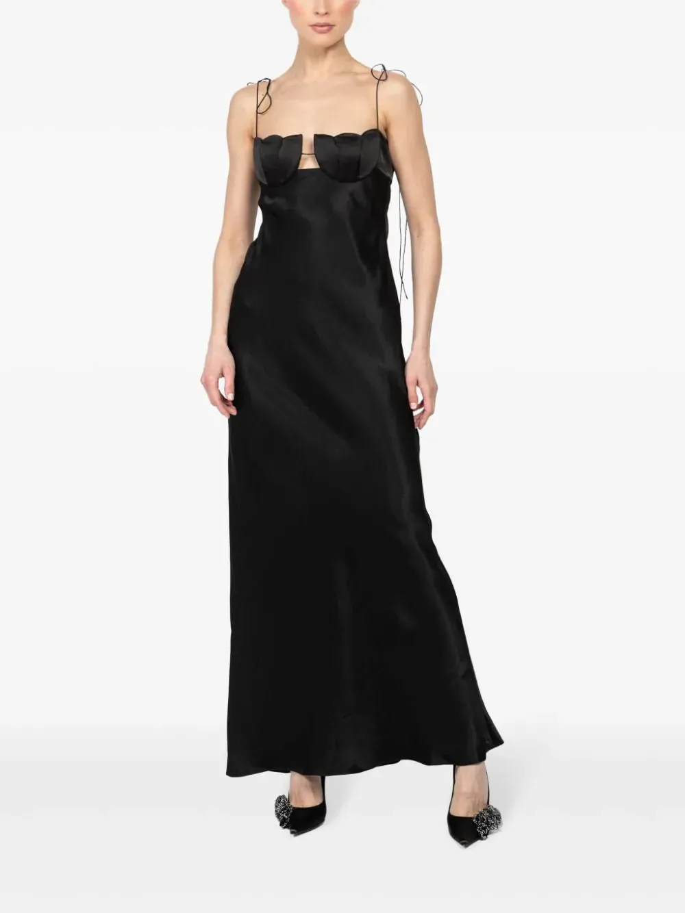 Tulip Maxi Dress in Black