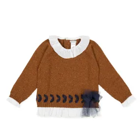 Tutto Piccolo 9834 Jersey Tricot Knitted Jumper - Brown