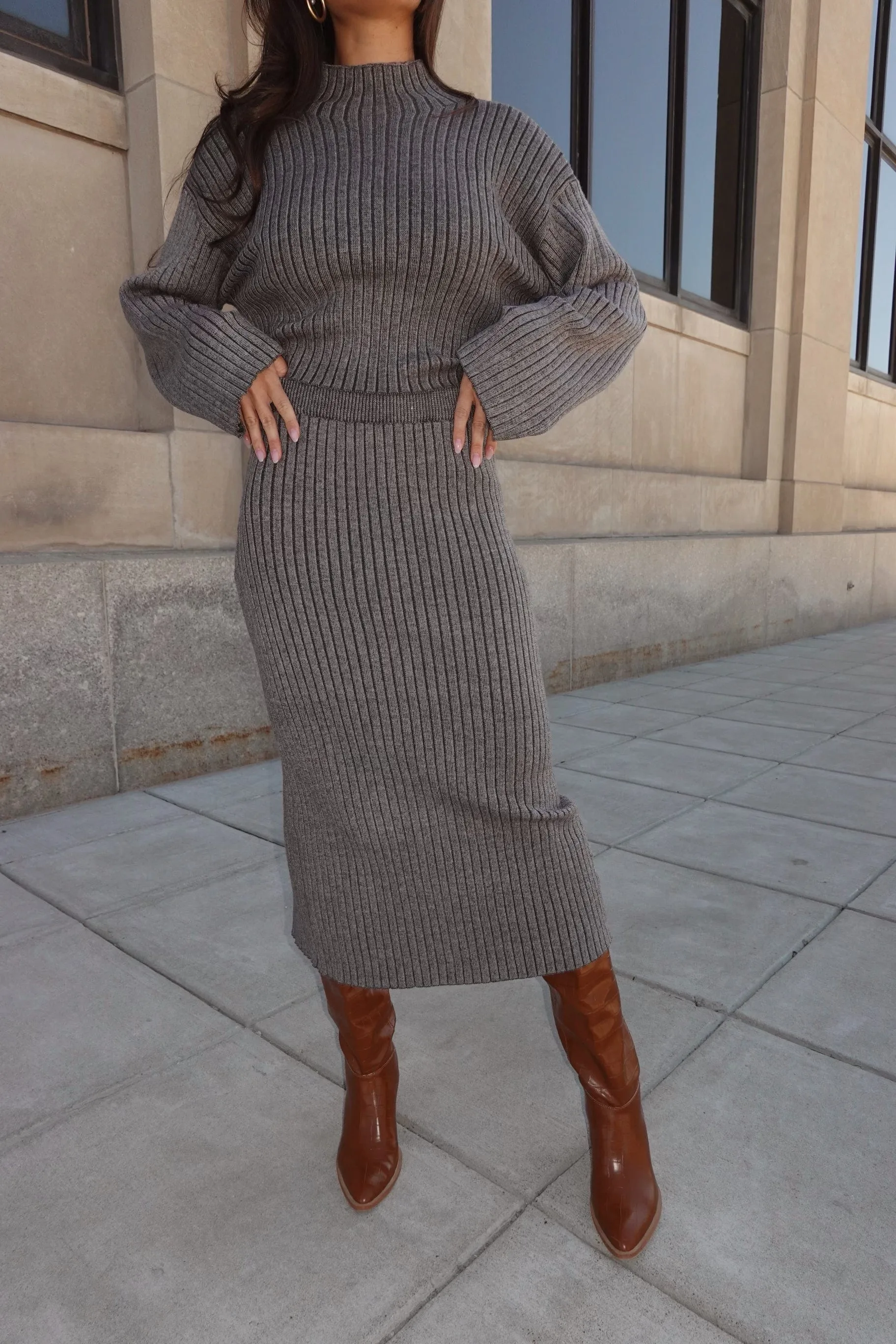 Understated Sweater Skirt