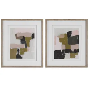 Uttermost Color Block Framed Prints, Set/2