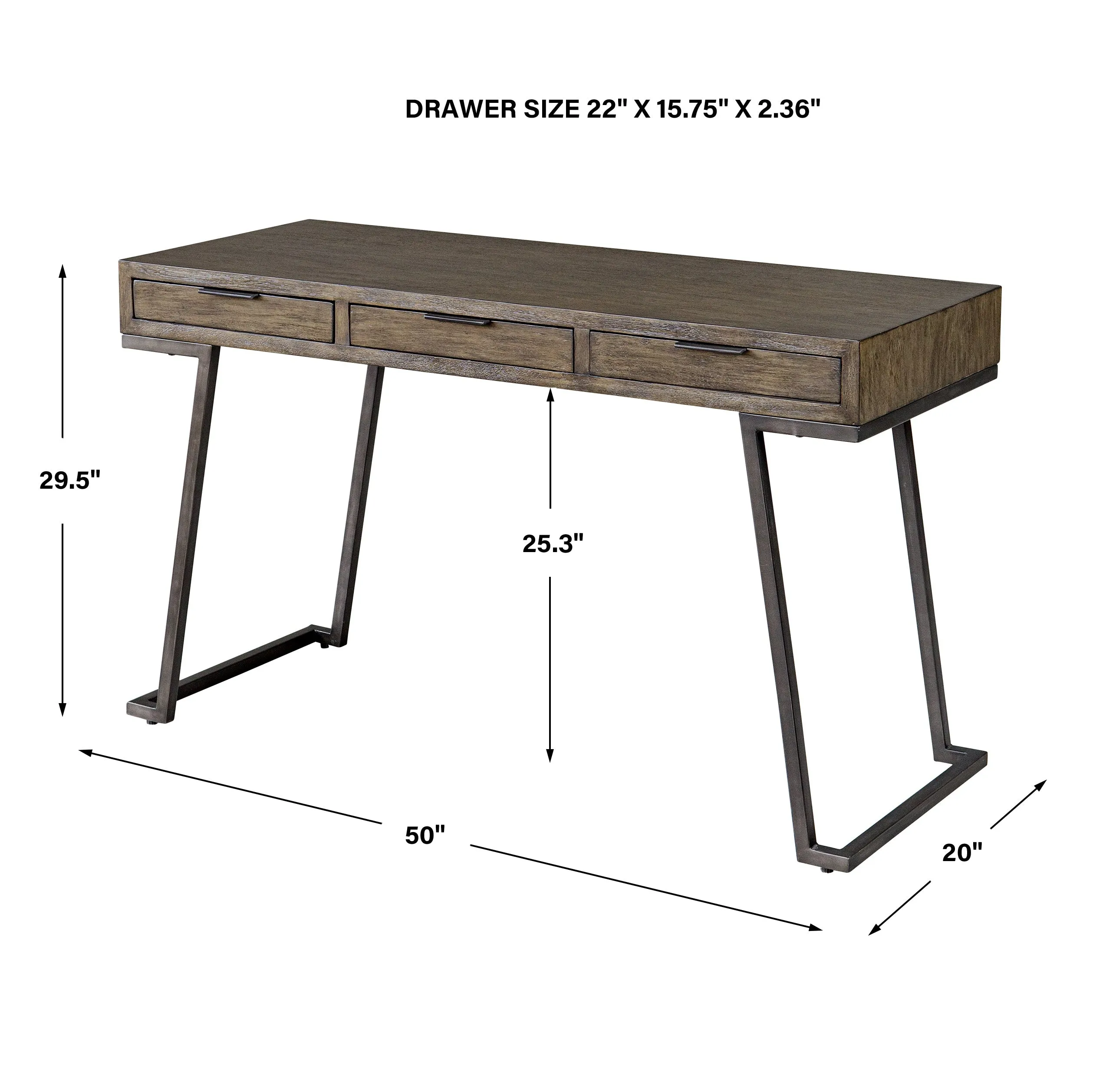 Uttermost Comrade Natural Wood Desk