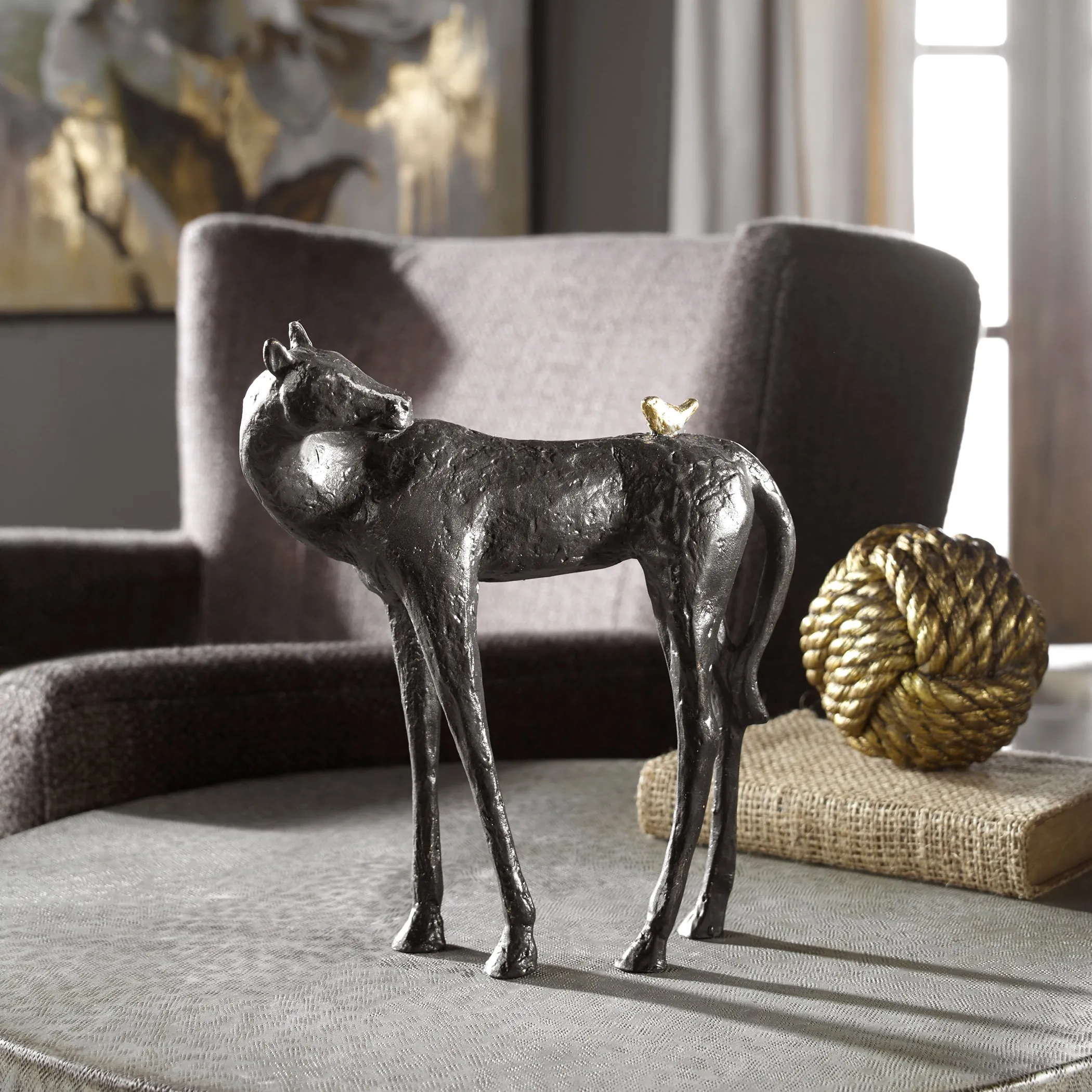 Uttermost Hello Friend Horse Sculpture