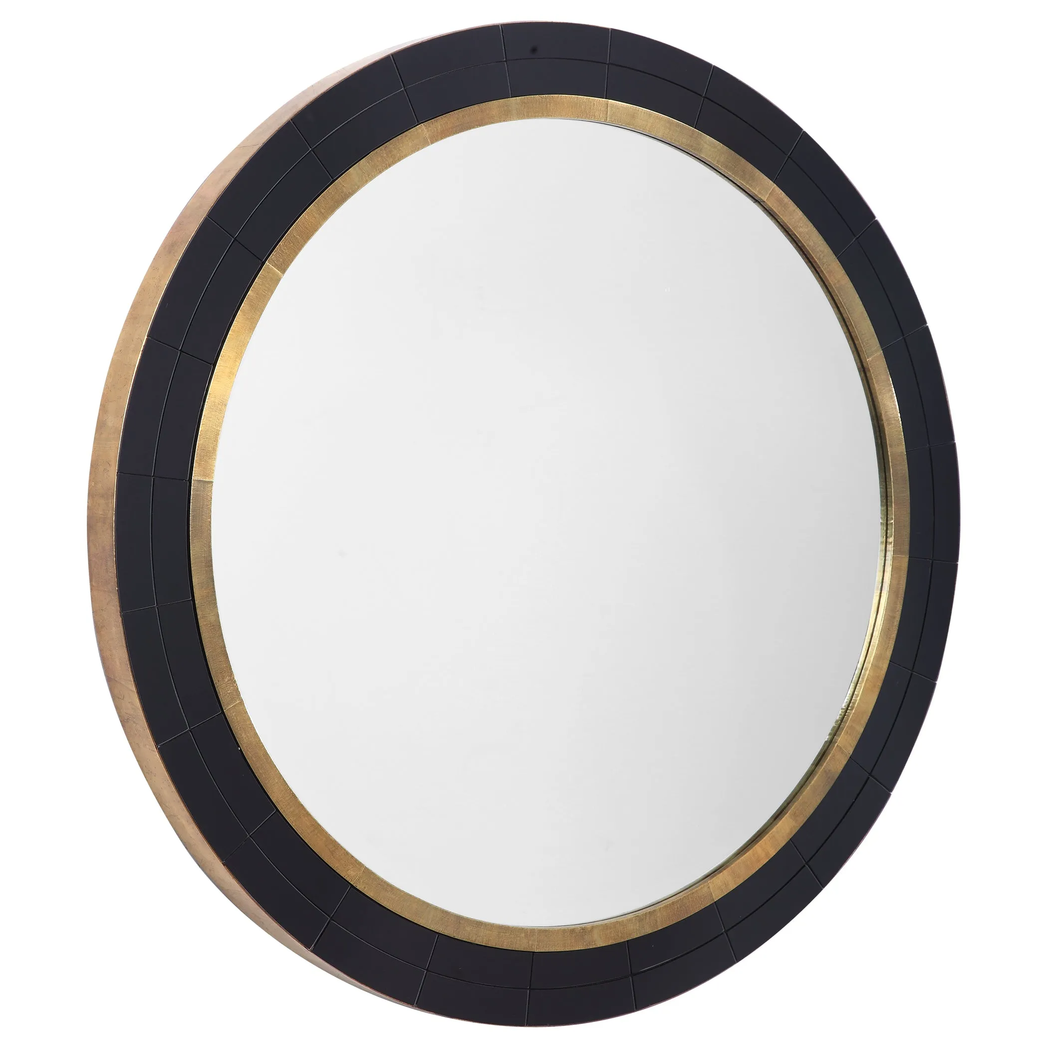 Uttermost Nayla Tiled Round Mirror