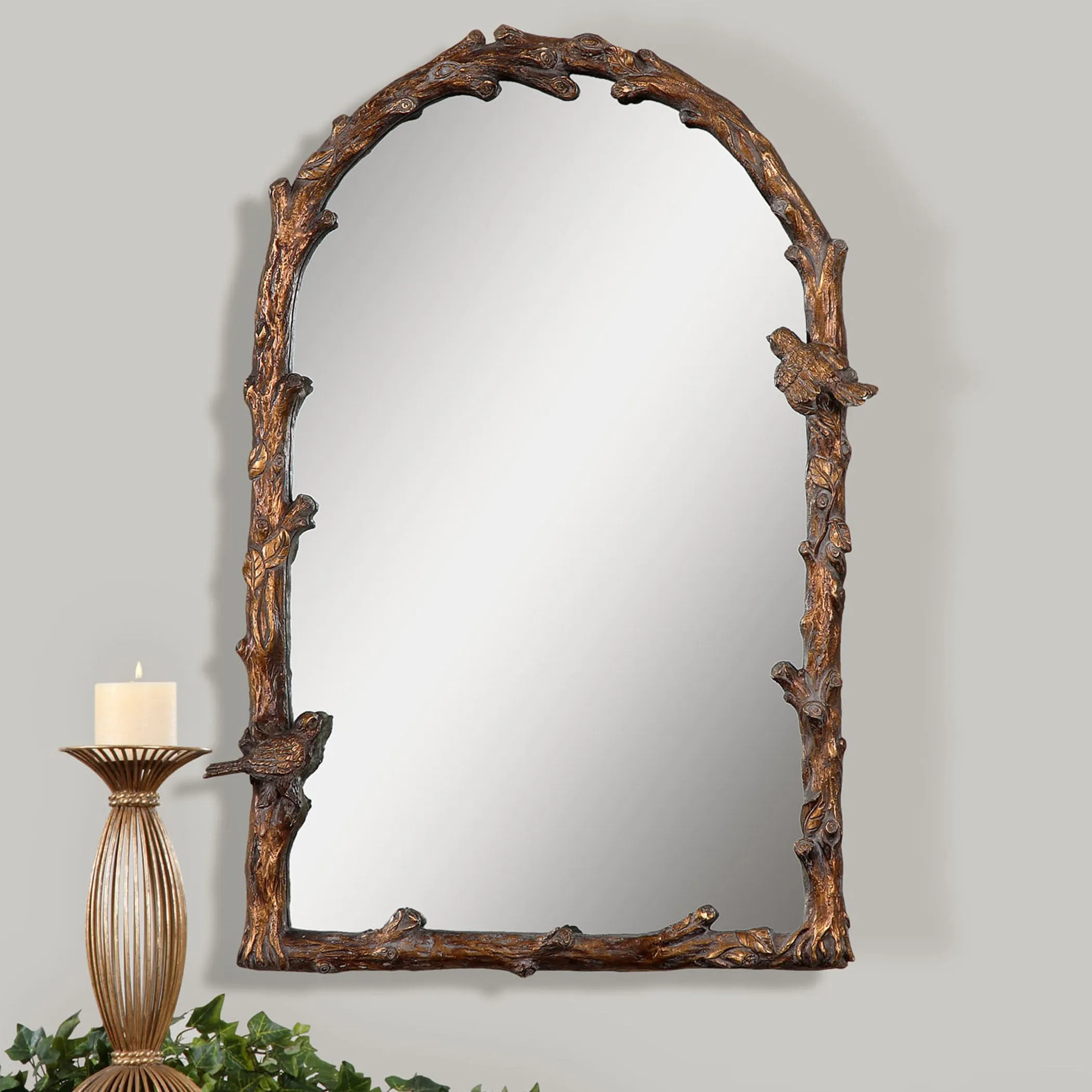 Uttermost Paza Antique Gold Arch Mirror