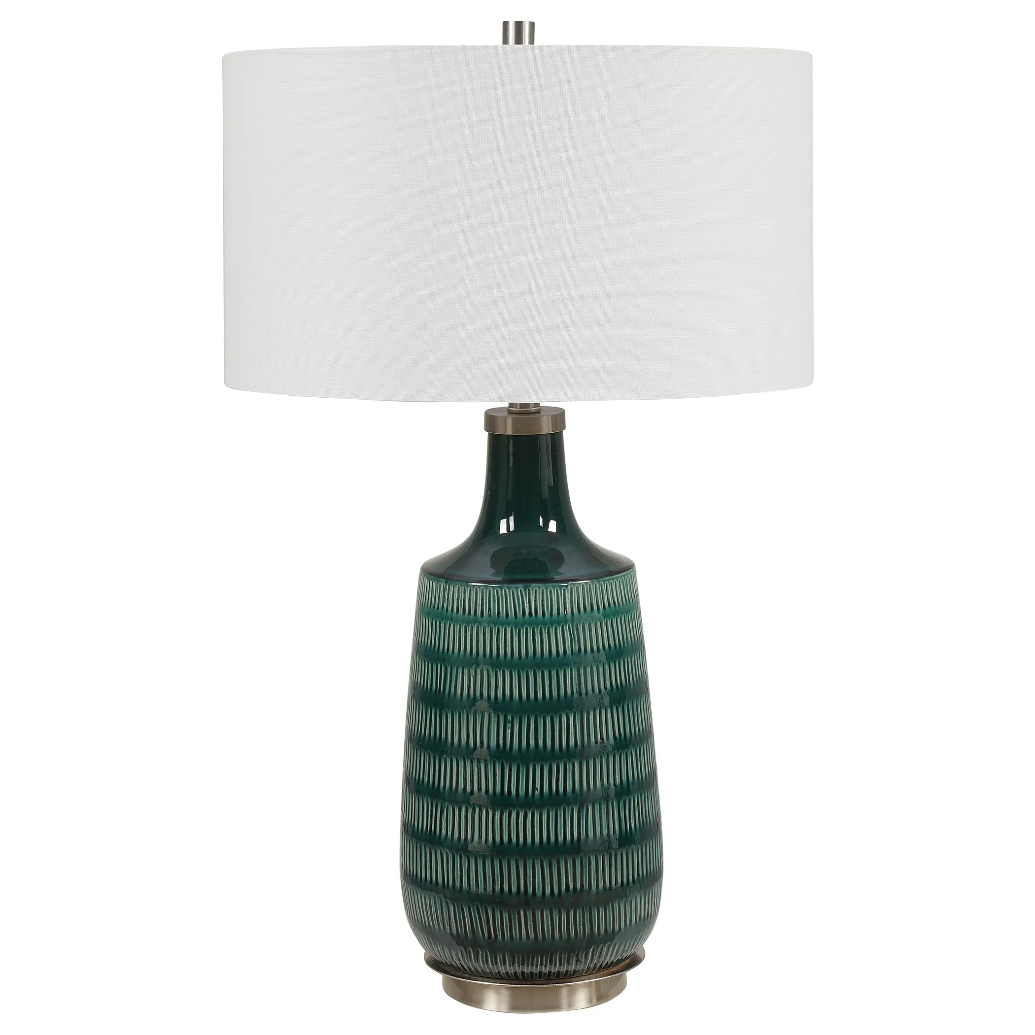 Uttermost Scouts Deep Green Table Lamp