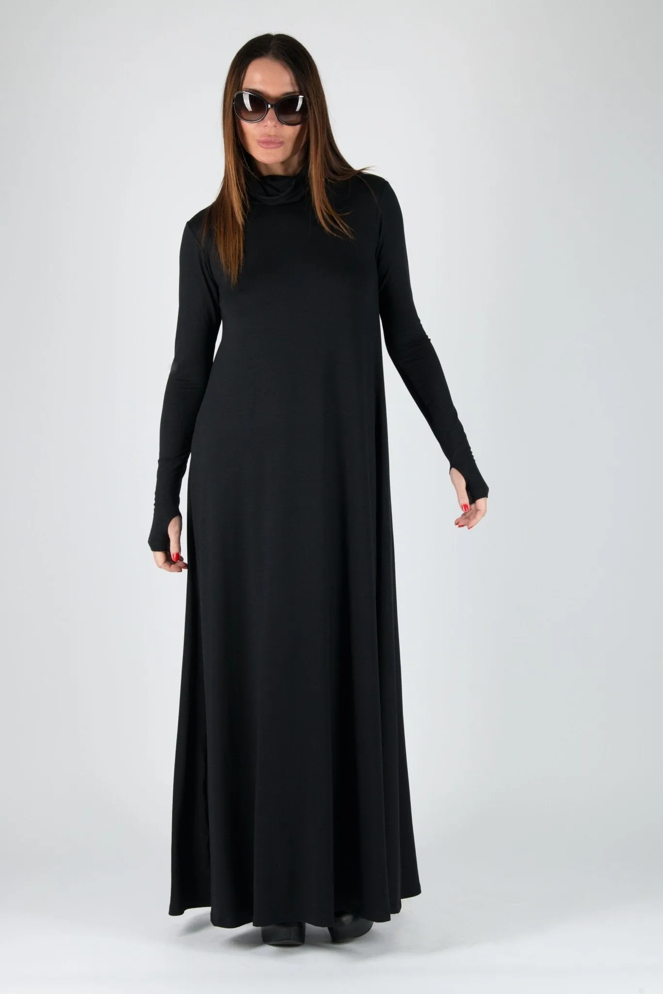 VERONICA Turtleneck Long Dress