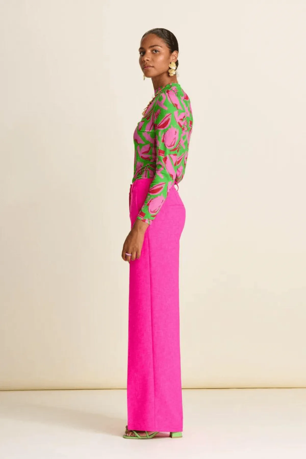 WIDE LEG PANTS PINK GLOW