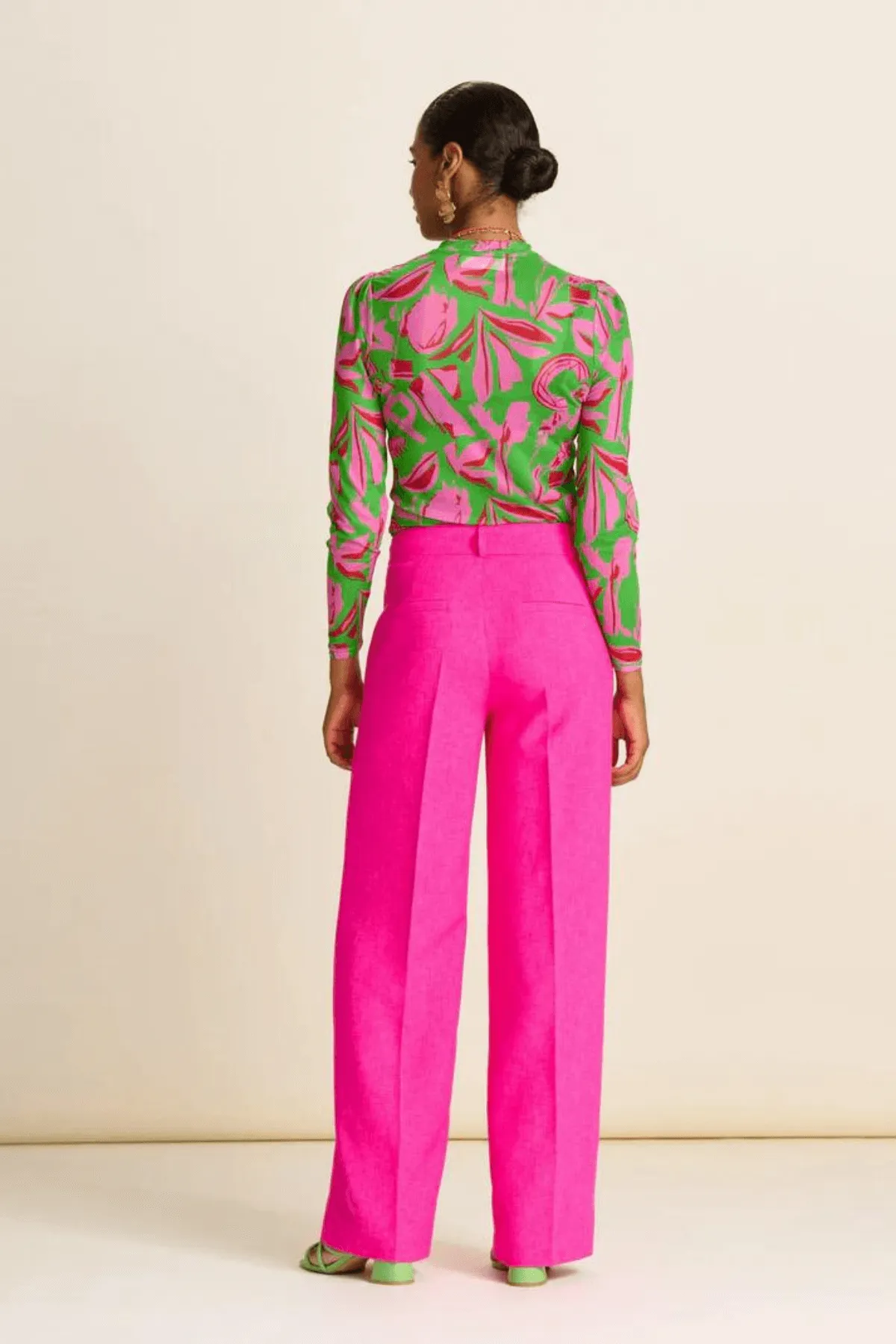 WIDE LEG PANTS PINK GLOW