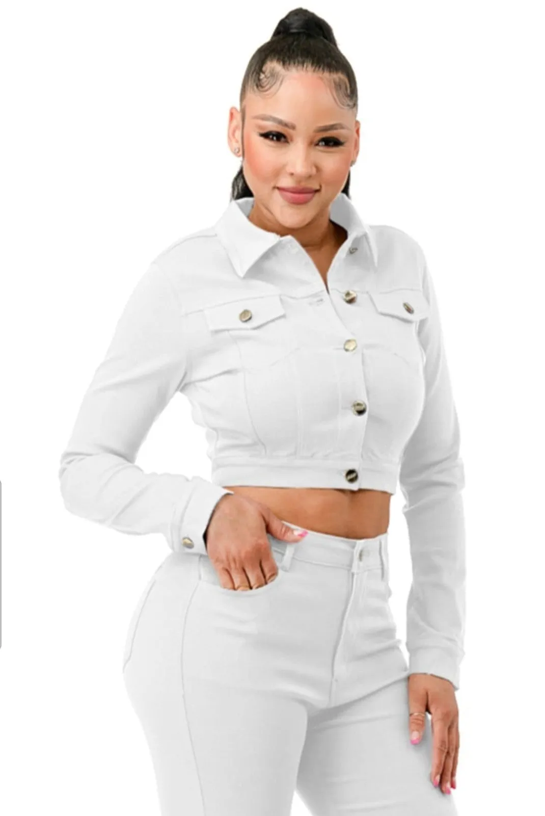 Women's Super stretchy cropped jacket