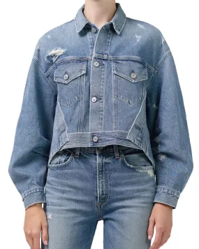 Yael Reworked Denim Jacket in Dove