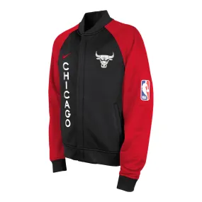 YOUTH 2023-24 CHICAGO BULLS CITY EDITION NIKE SHOWTIME FULL-ZIP JACKET