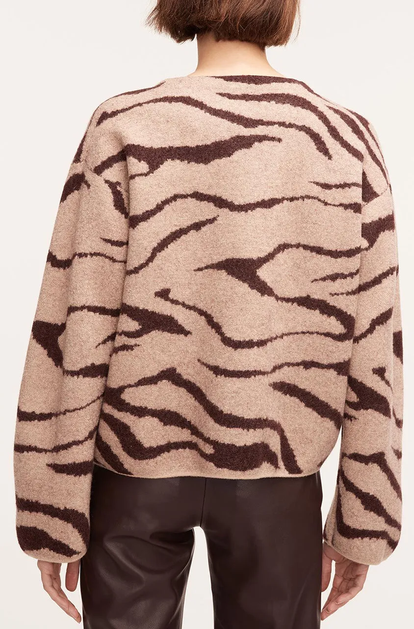 Zebra Jacquard Cropped Jacket